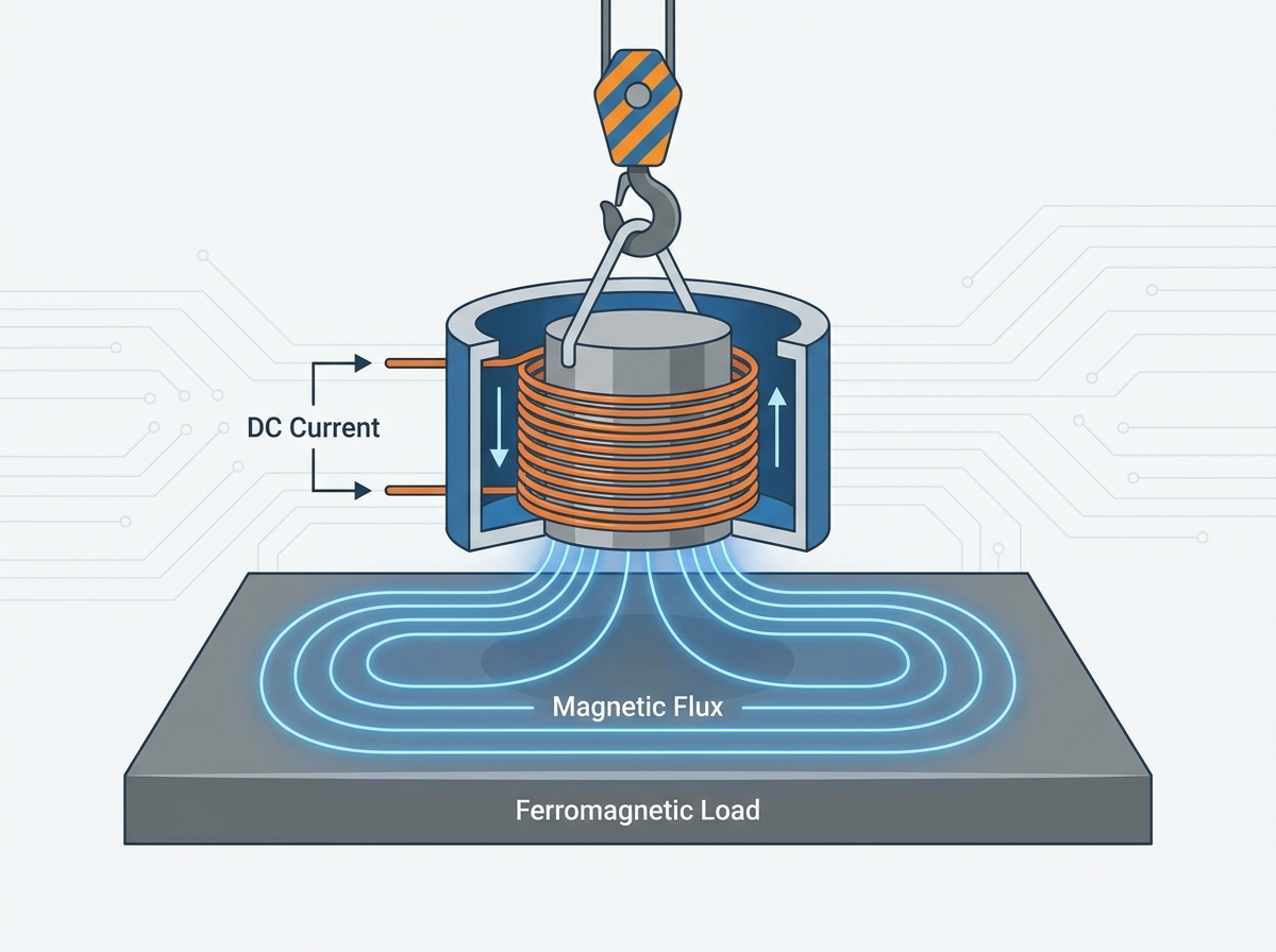 Industrial lifting electromagnet components