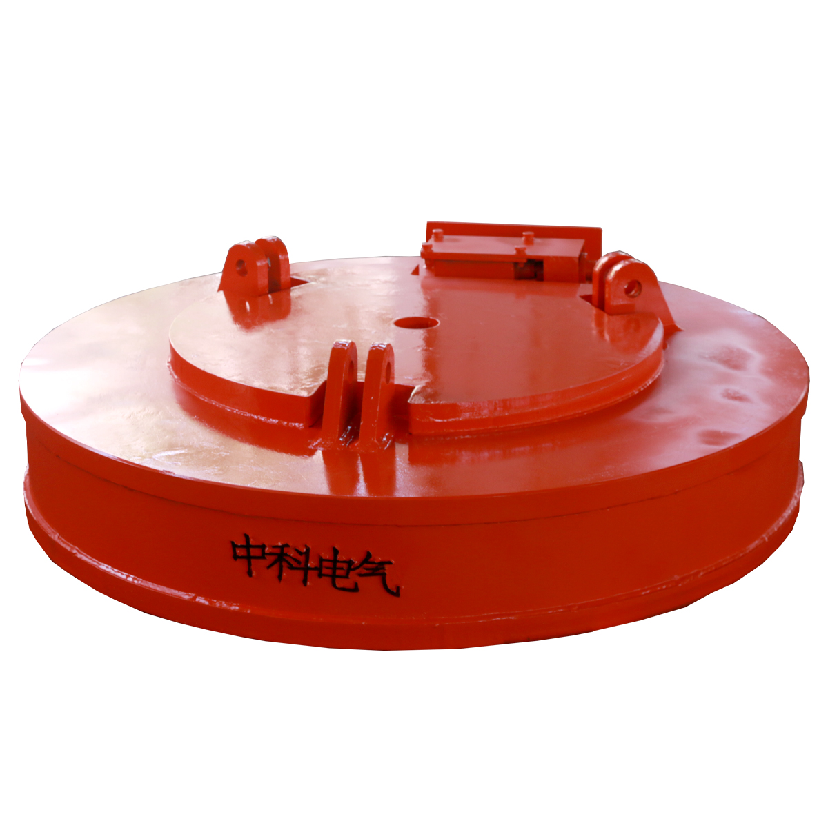 Scrap lifting magnet handling steel materials
